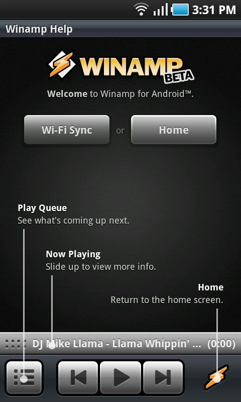 Winamp Media Player Now Available On Android - Features Wi-Fi Sync And Shoutcast Support