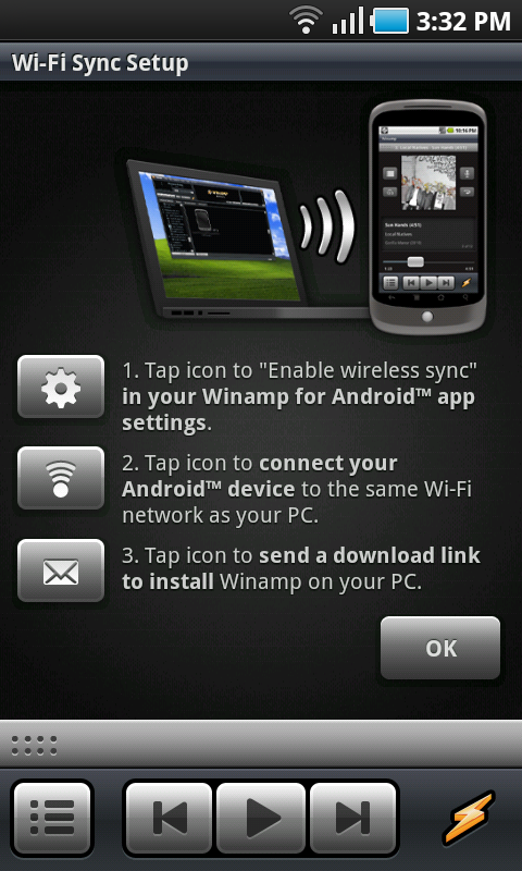 Winamp Media Player Now Available On Android - Features Wi-Fi Sync And Shoutcast Support