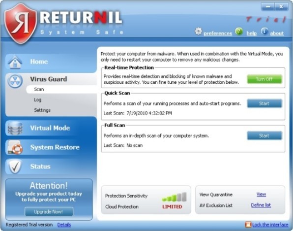 Returnil System Safe Returnil System Safe